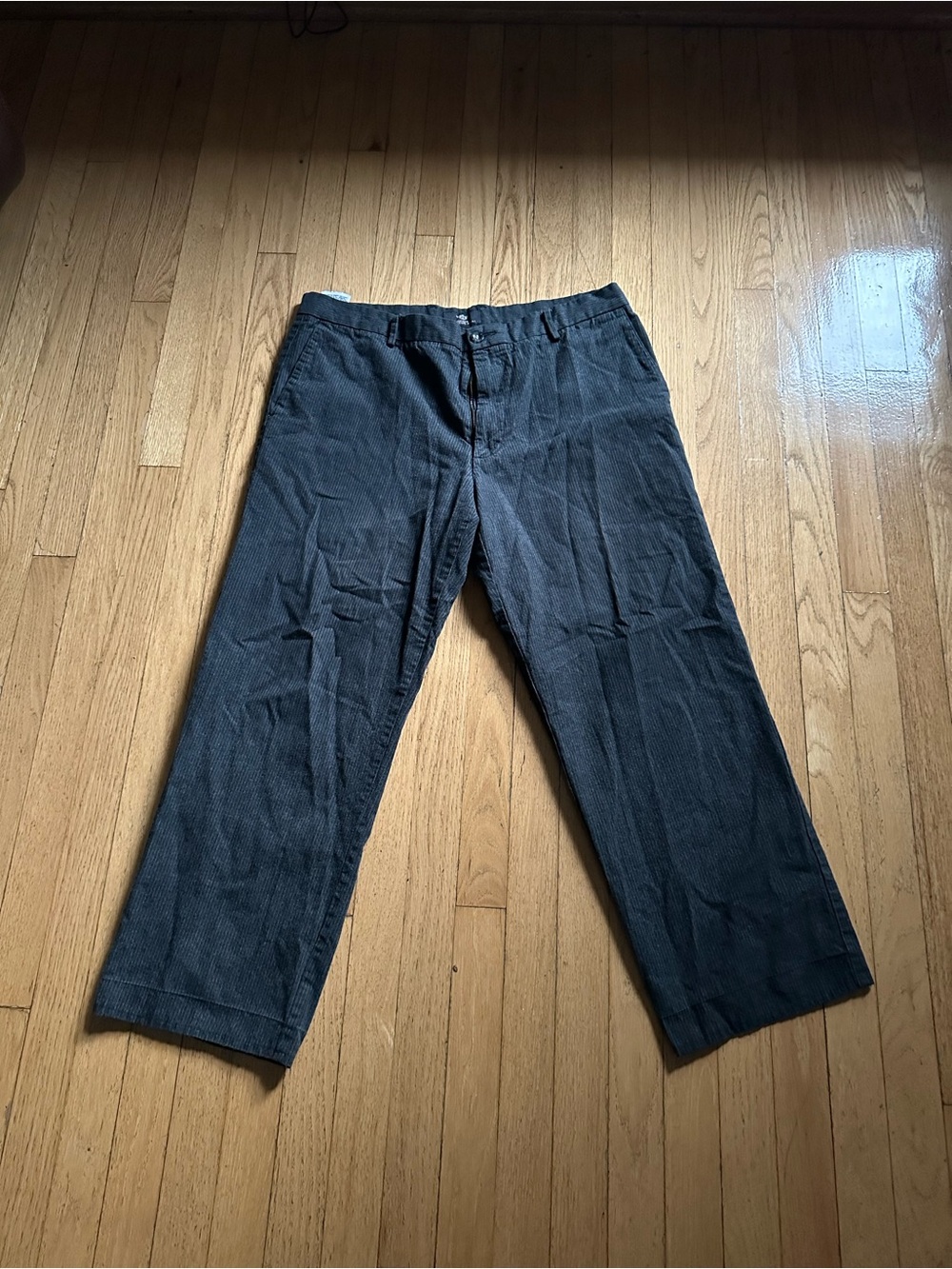 Dockers Pinstripe Straight Leg Pants High Rise